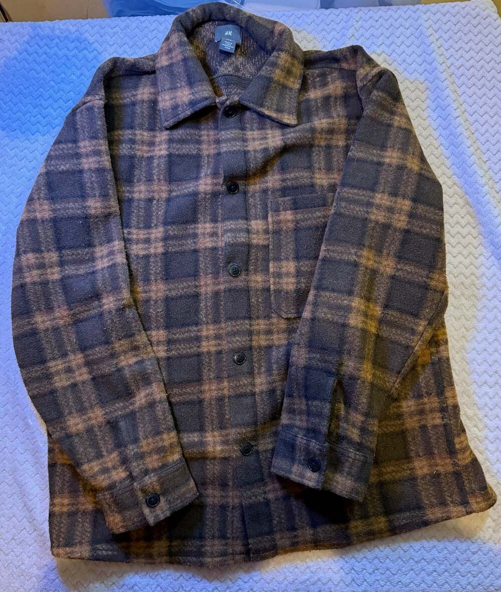 H&M Flannel Button Up Jacket